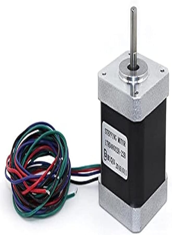 BIQU Nema 17 Stepper Motor (Silver, Black, 48mm, HD48002-22B)